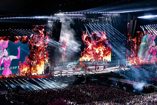天后回歸！悟空體育LED巨幕助力張韶涵打造夢幻舞臺，唱響哈爾濱！